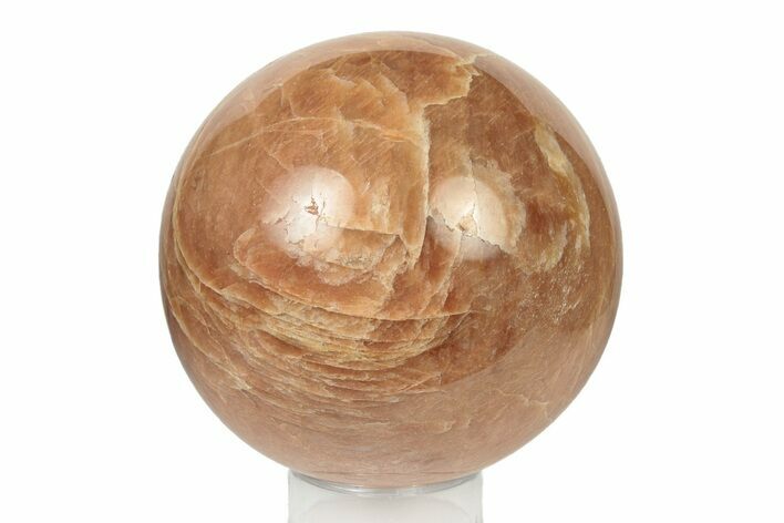 Polished Peach Moonstone Sphere - Madagascar #252037